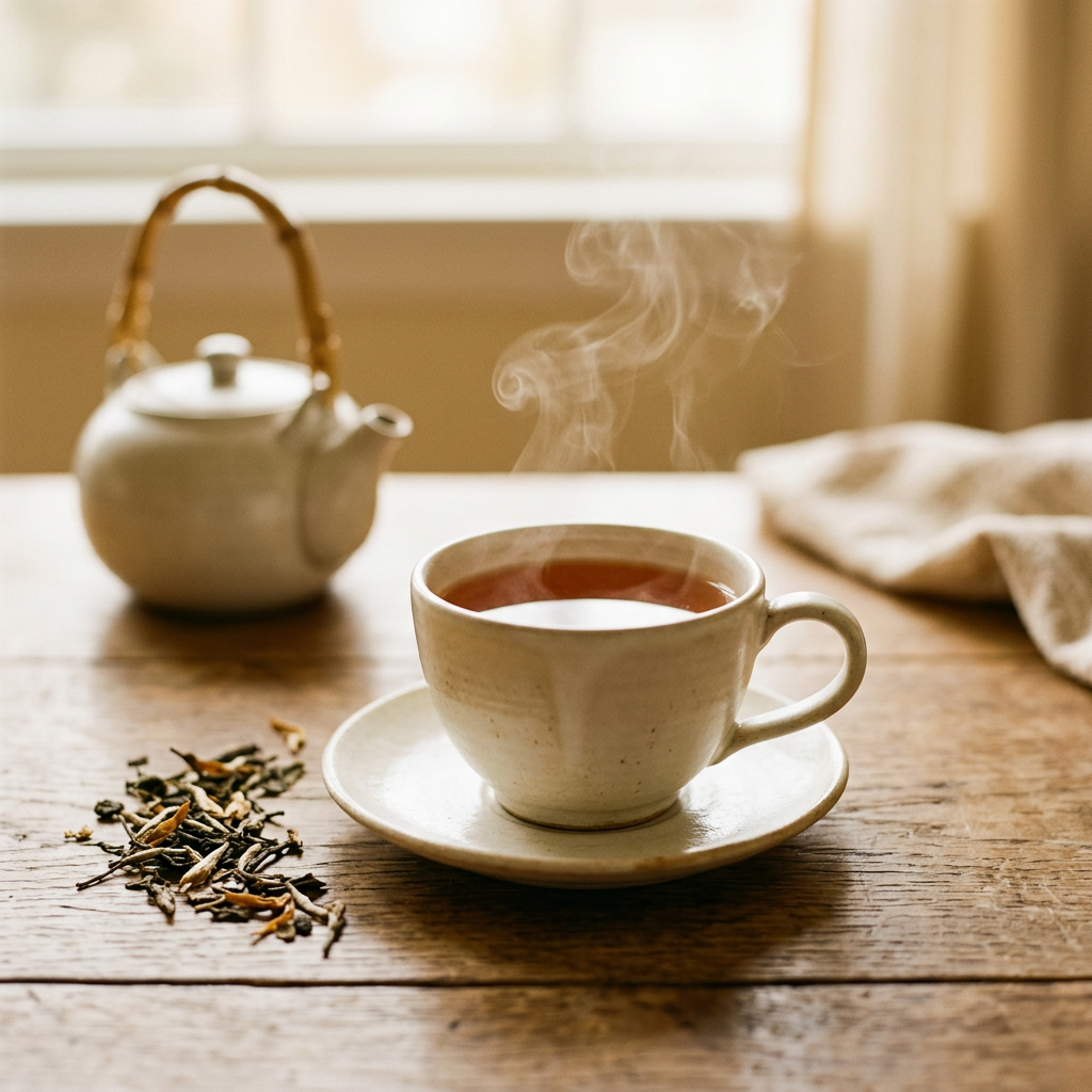Piping-hot tea collection image